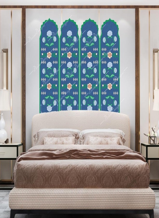 DivineDesigns ملصق حائط ذاتي اللصق من الفينيل PVC بتصميم قوس مغولي من DivineDesigns لتزيين المنزل/غرفة المعيشة (متعدد الألوان) - Image 3